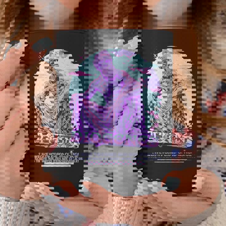 Diógenes Y2k Pastel Estética Estoica Cita Divertido Estoicismo Taza de café Regalos divertidos