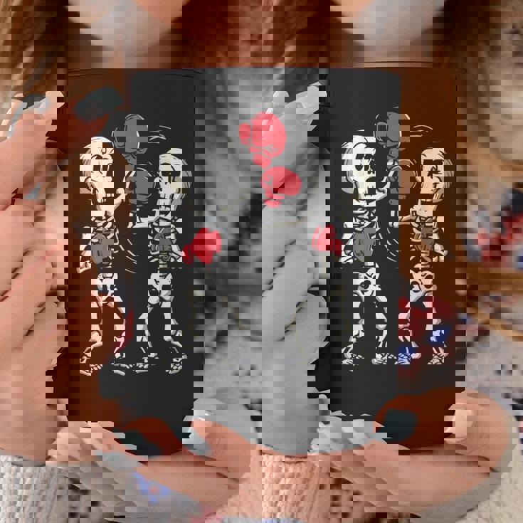 Divertido Boxeador Para Amantes Del Boxeo Kickboxing Esqueleto Taza de café Regalos divertidos