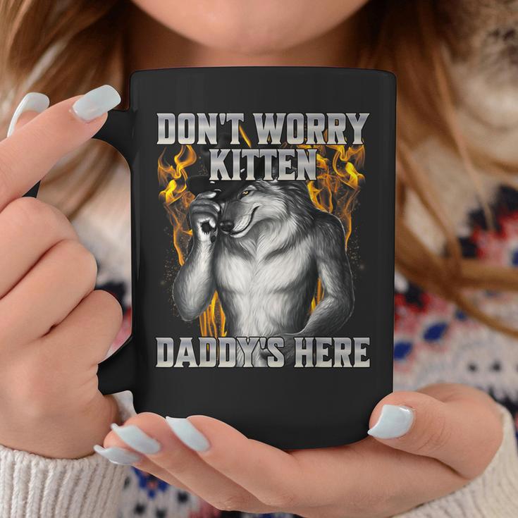 Dont Worry Kitten Daddys Here Tassen Lustige Geschenke