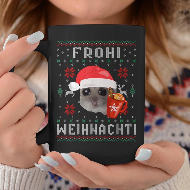 Frohi Weihnachti X Sad Hamster Meme Xmas Wine Mulled Wine Tassen Lustige Geschenke