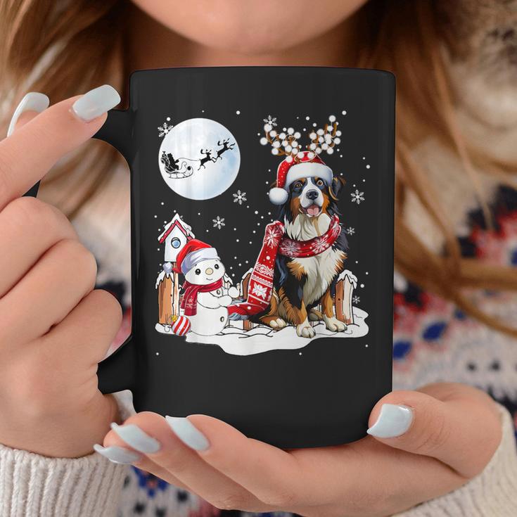 Bernese Mountain Dog Christmas Snowman Xmas Lights Tassen Lustige Geschenke