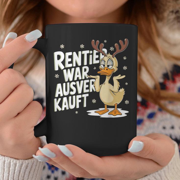 Christmas Elk Saying Reindeer Was Out Sold Out Tassen Lustige Geschenke