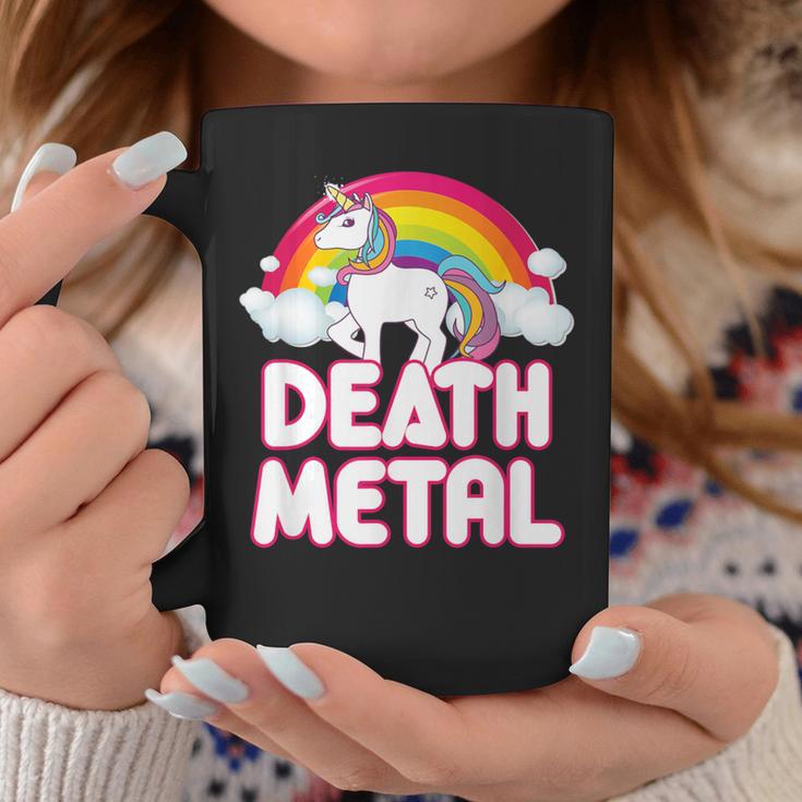 Death Metal Rainbow Unicorn Tassen Lustige Geschenke