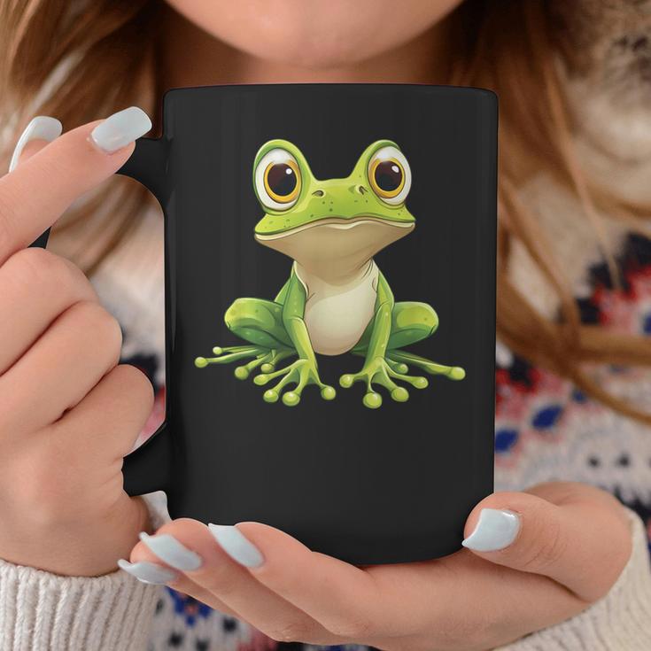 Frog With Big Eyes Frog Motif Tassen Lustige Geschenke