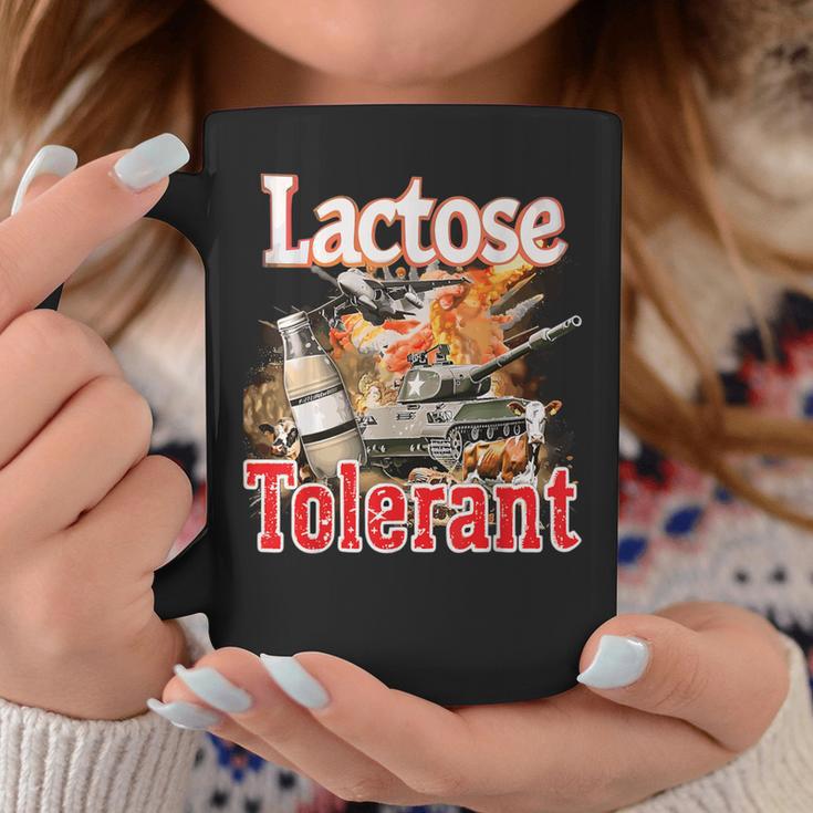 Lactose Tolerance Or Lactose Intolerance Meme Tassen Lustige Geschenke