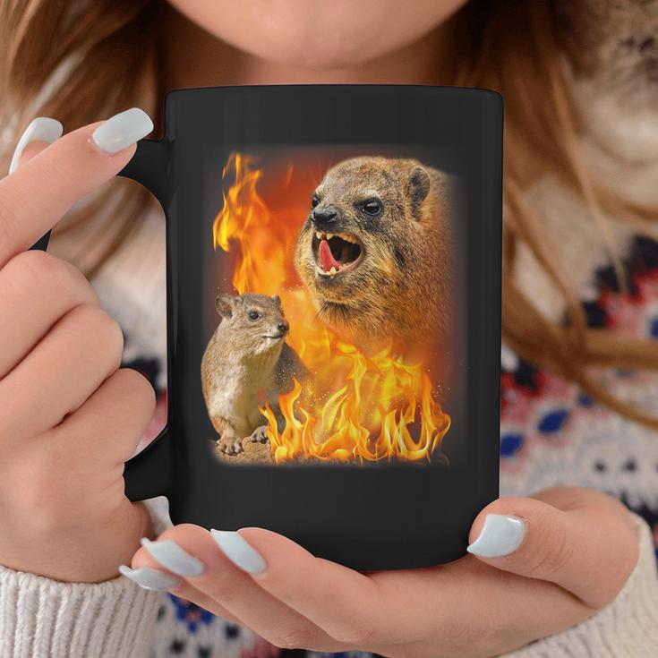 Rock Hyrax Fire Style Tassen Lustige Geschenke