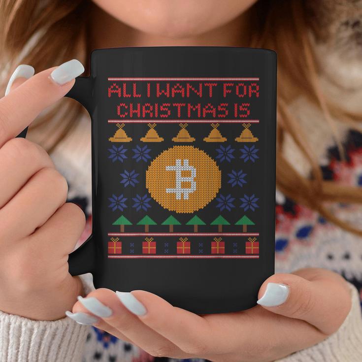 Ugly Christmas Bitcoin Short Sleeve Tassen Lustige Geschenke