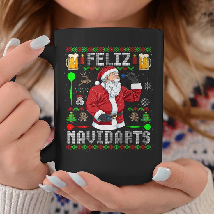 Ugly Christmas Darts Feliz Navidarts Tassen Lustige Geschenke