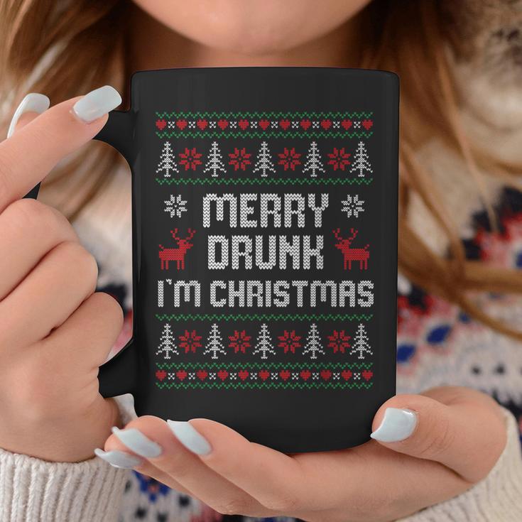 Ugly Christmas Drinking Merry Drunk I'm Christma Tassen Lustige Geschenke