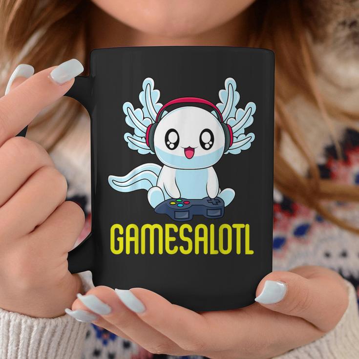 Gamesalotl Gamesolotl Gamer Gaming Axolotl Playsalotl Tassen Lustige Geschenke