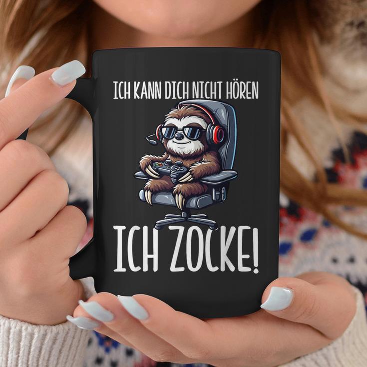 Gaming Ich Kann Dich Nicht Hören Ich Zocke Faultier Tassen Lustige Geschenke