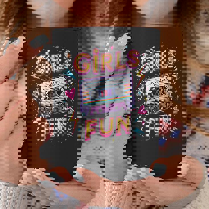 Girls Just Wanna Have Fun Retro 80S Throwback Memories Vibe Coffee Mug Personalized Gifts