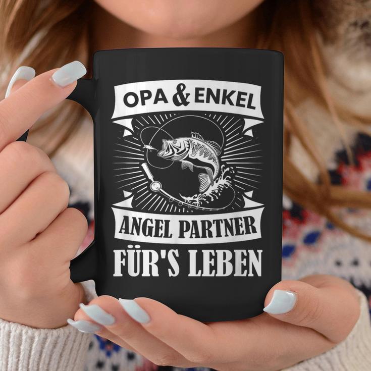 Grandpa And Grandson Angel Partner Fishing Partner Father's Day Tassen Lustige Geschenke