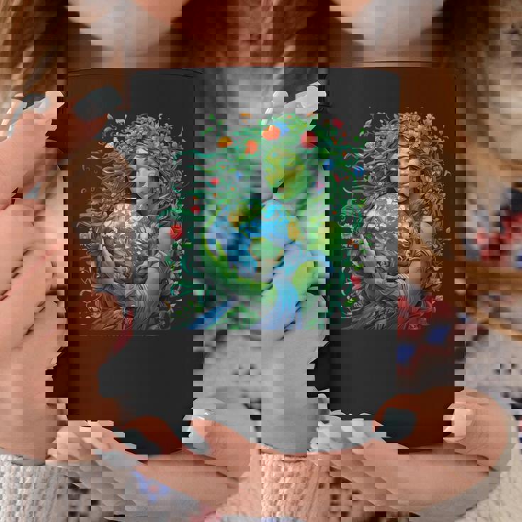 Green Mother Nature Earth Day Earth Mother Planet Nature Coffee Mug Personalized Gifts