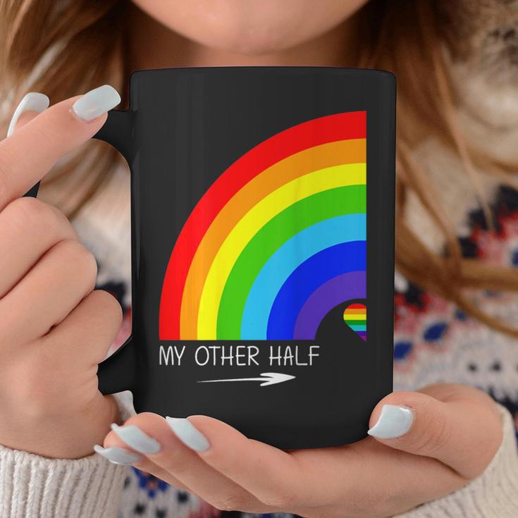 My Other Half Gay Couple Rainbow Pride Cool Lgbt Tassen Lustige Geschenke