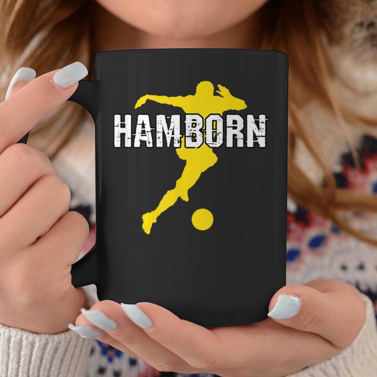 Hamborn Football Kicken Fan Nrw Stadium Yellow Tassen Lustige Geschenke