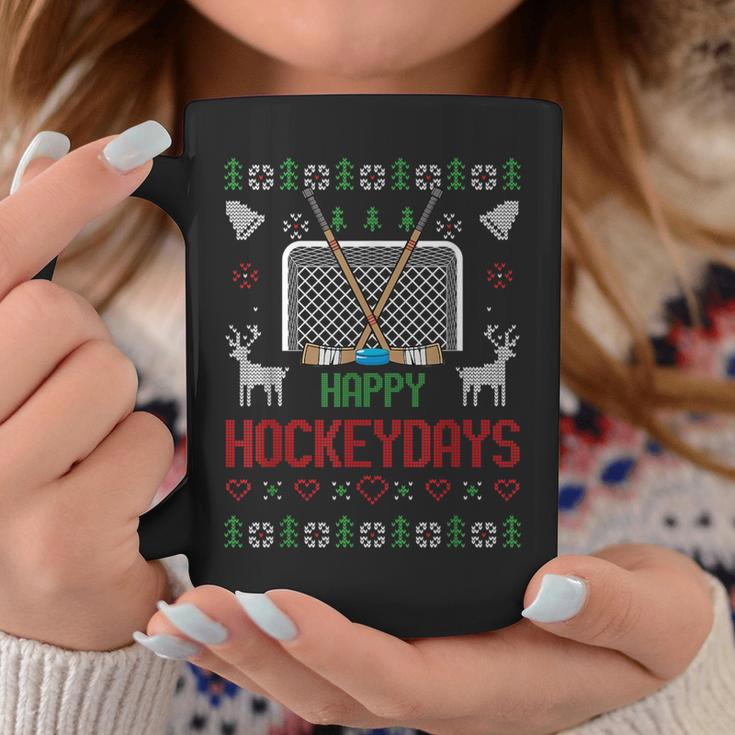 Happy Hockey Days Hockeydays Ugly Christmas Jumper Tassen Lustige Geschenke