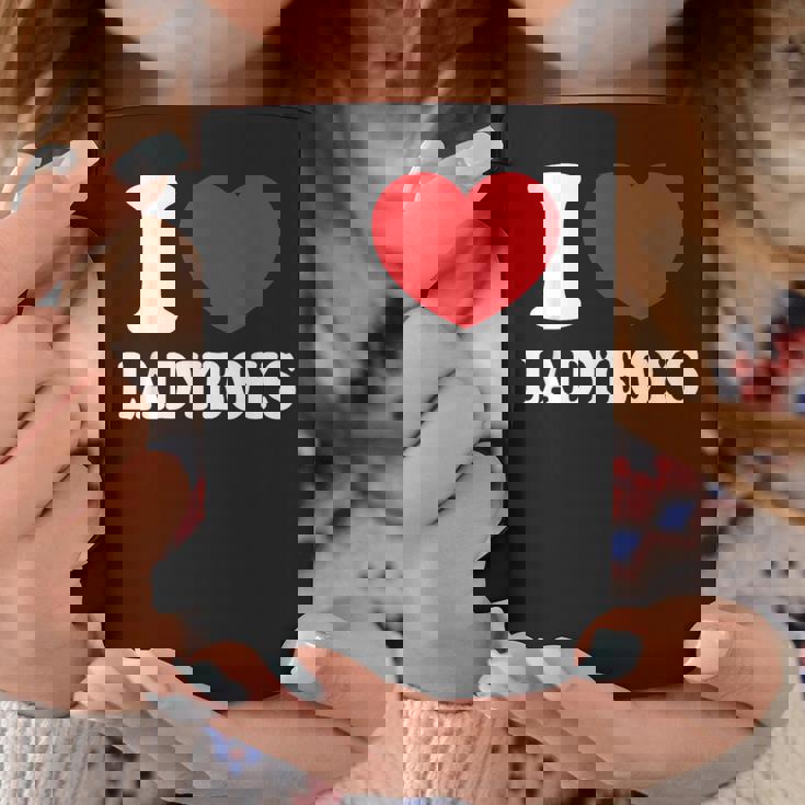 I Heart Love Ladyboys Asia Lover Thailand Ladyboy Graphic Print Coffee Mug Unique Gifts