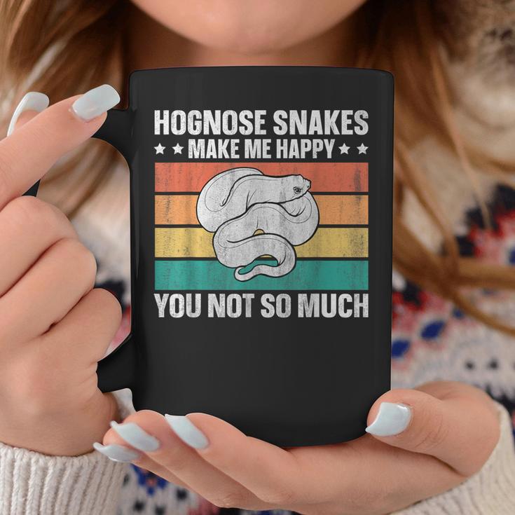 Hognose Snakes Make Me Happy Retro Western Hognose Graphic Print Coffee Mug Unique Gifts