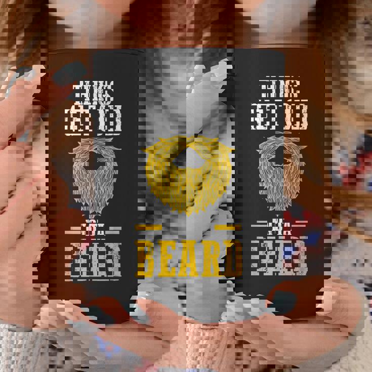 Hombre Las Cosas Envejecen No La Barba Las Barbas Taza de café Regalos divertidos