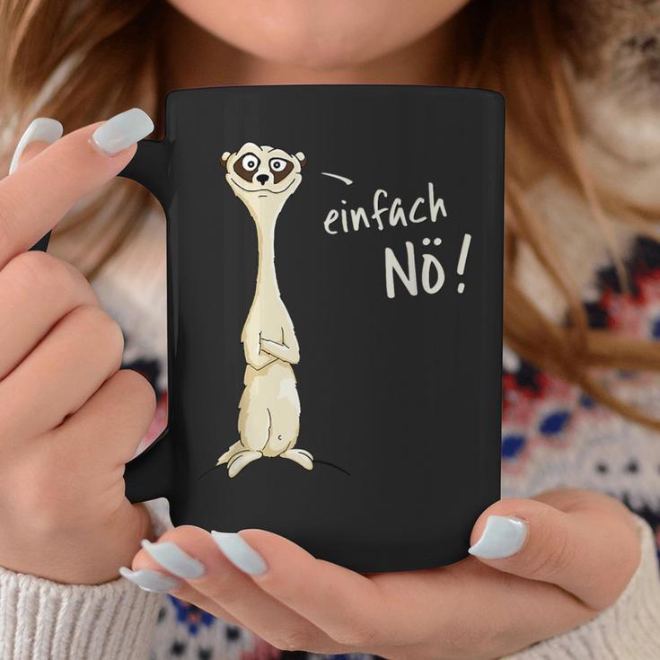 Ironically Sarcastic Cheeky Meerkat Gray Tassen Lustige Geschenke