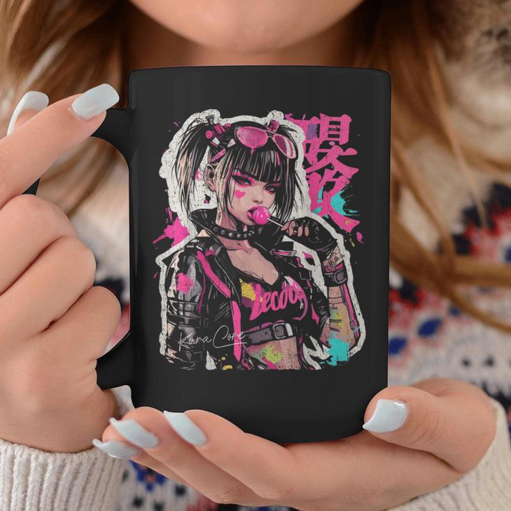 Japón Streetwear Cyberpunk Y2k Techwear Retro Manga Anime Taza de café Regalos divertidos