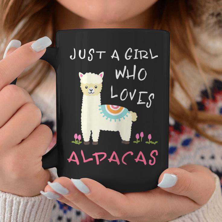 Just A Girl Who Loves Alpacas Alpacas Slogan Tassen Lustige Geschenke