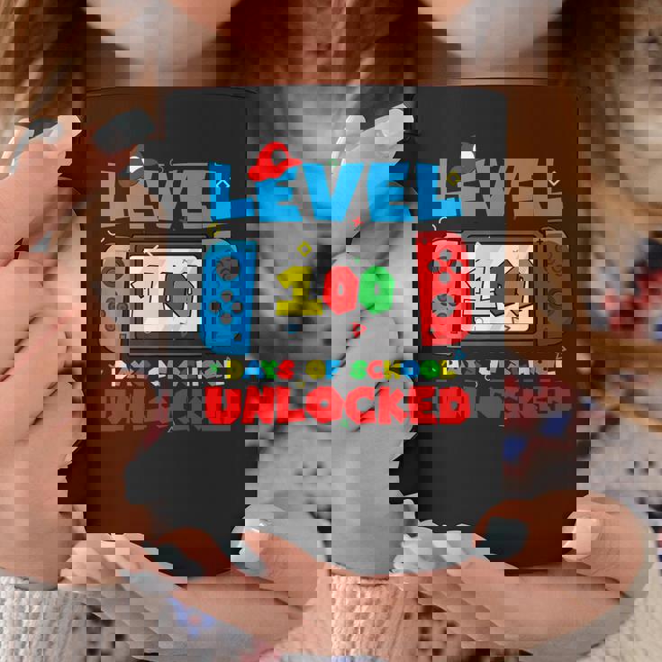 Level 100 Days Of School Boys Unlocked Video Games Gamer Coffee Mug Unique Gifts