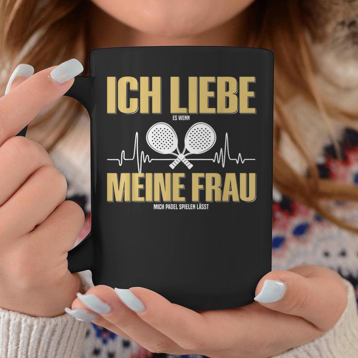 Liebe Es Wenn Meine Frauch Mich Padel Spielen Lässt Tassen Lustige Geschenke