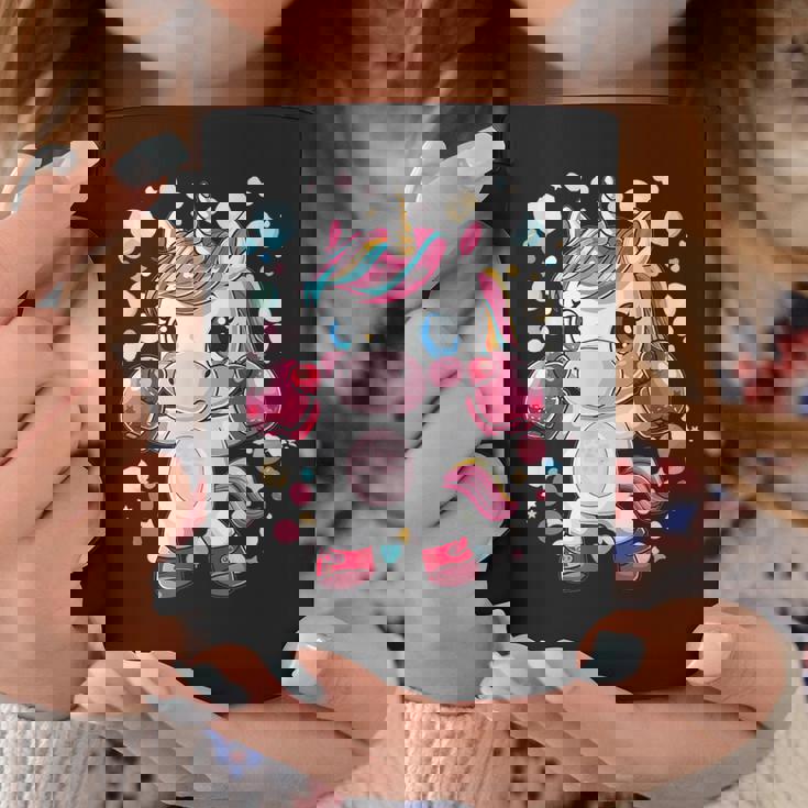 Lindo Unicornio De Boxeo Taza de café Regalos divertidos