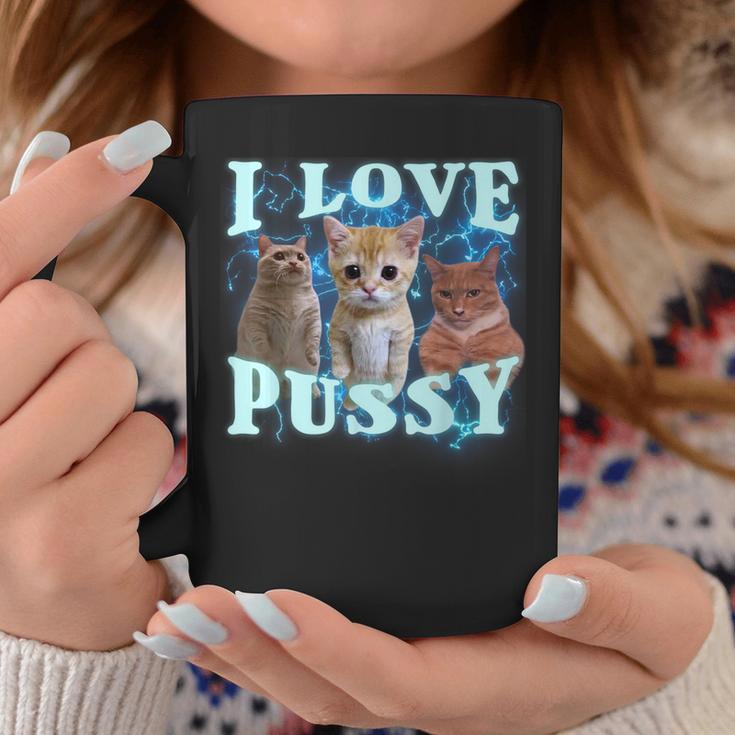 I Love Pussy Cat Tassen Lustige Geschenke