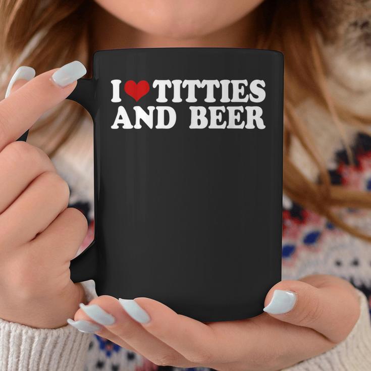 With I Love Tittis And Beer Motif Tassen Lustige Geschenke