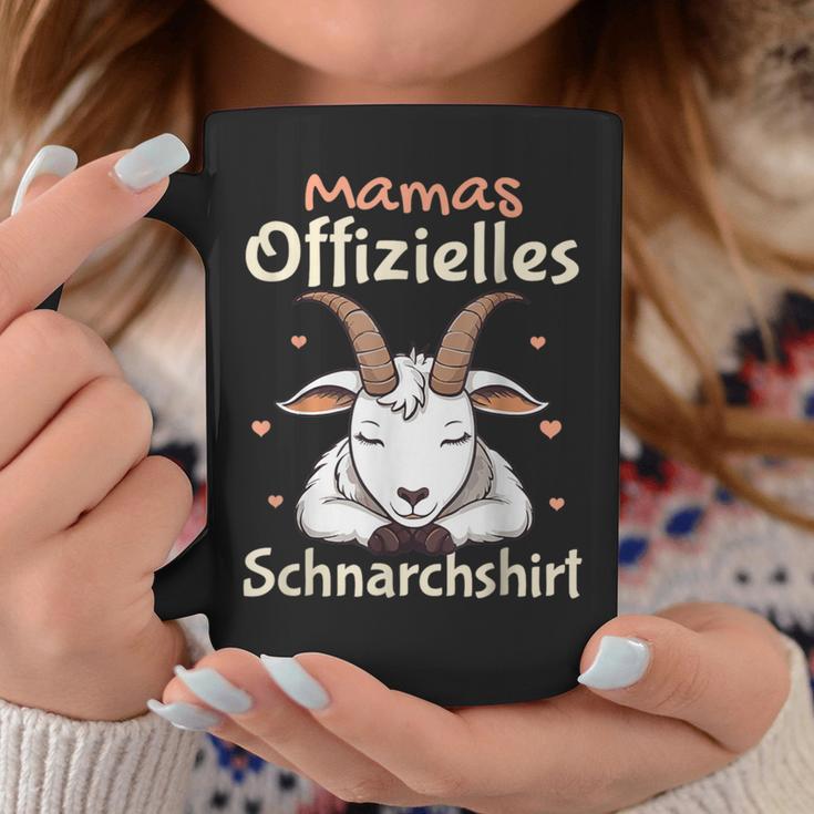 Mamas Official Snoring Mama Sleep Goat Tassen Lustige Geschenke