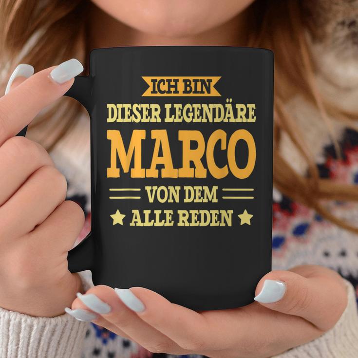 Marco With First Name Slogan Tassen Lustige Geschenke