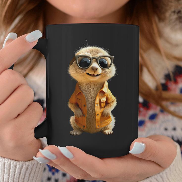 Meerkat With Sunglasses Animal Lovers Cute Surikate Tassen Lustige Geschenke