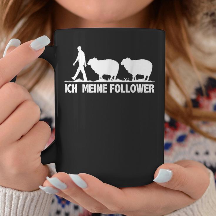 Meine Follower Sheep Saying Shepherd Farmer Woman Tassen Lustige Geschenke