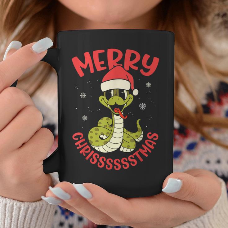 Merry Chrisssstmas Snake Cute Snake Christmas Tassen Lustige Geschenke