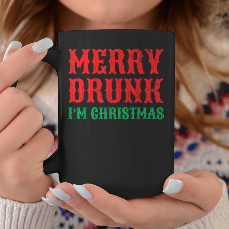 Merry Drunk I'm Christmas Santa Reindeer Graphic Tassen Lustige Geschenke