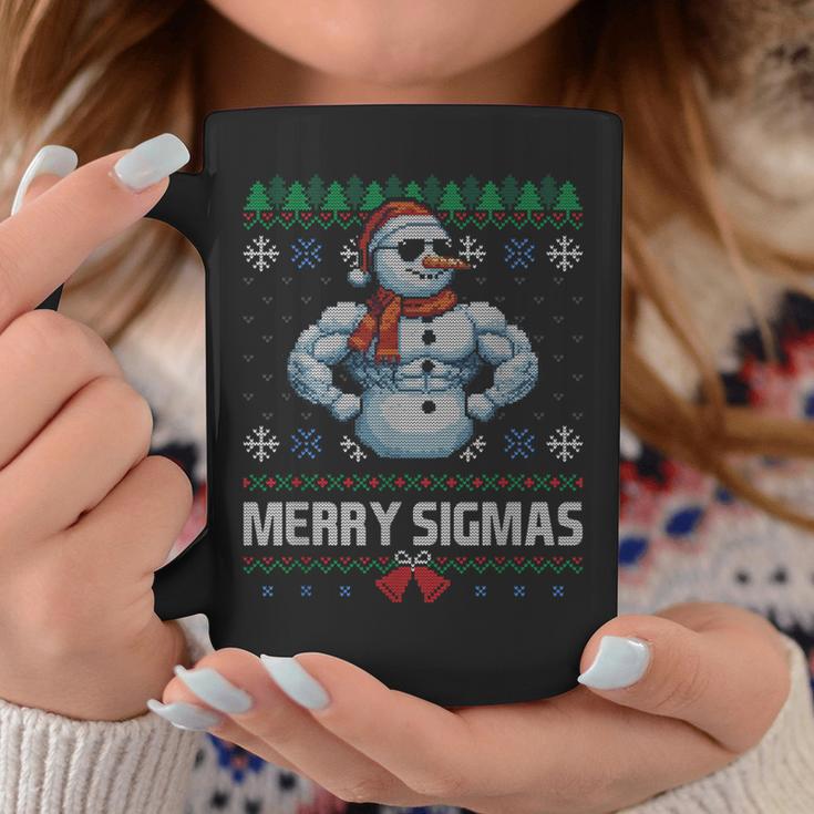 Merry Sigmas Bruh Snowman Sigma Male Skibidi Christmas Tassen Lustige Geschenke