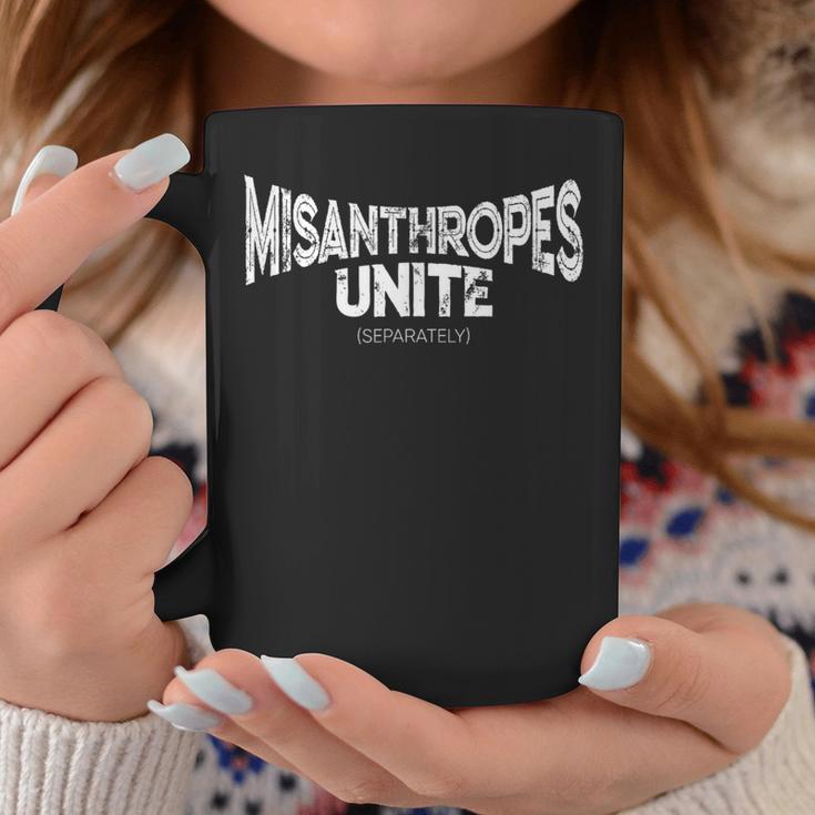 Misanthropes Unite Astociales Inverted Distressed Tassen Lustige Geschenke