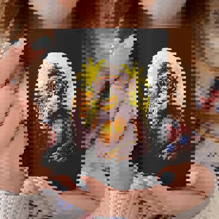 Mono Bebiendo Cerveza Bebedor De Cerveza Divertido Gorila Borracho Sim Taza de café Regalos divertidos