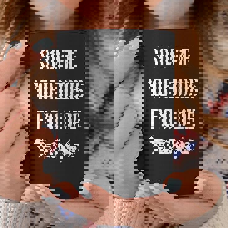 Montrez-Moios Seins Sious Aimez La Techno Drôle Musique Rave Tasse Cadeaux drôles