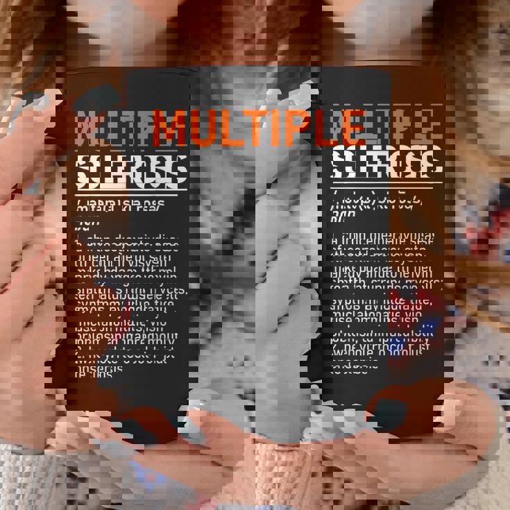 Multiple Sclerosis Awareness Ms Definition Warrior Support Taza de café Regalos divertidos