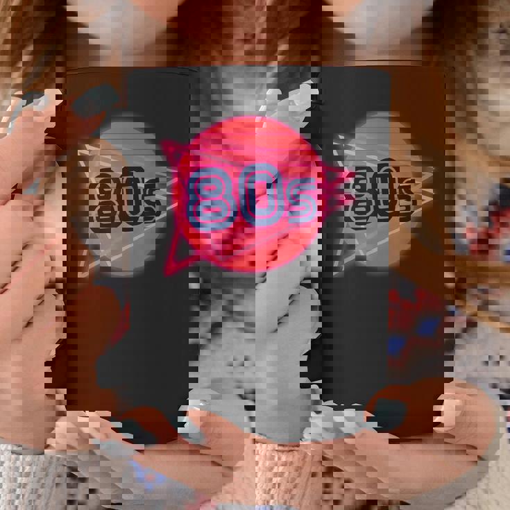 Nacido En Los Años 80 Neon Light Disco Música Cumpleaños Punk Music Taza de café Regalos divertidos