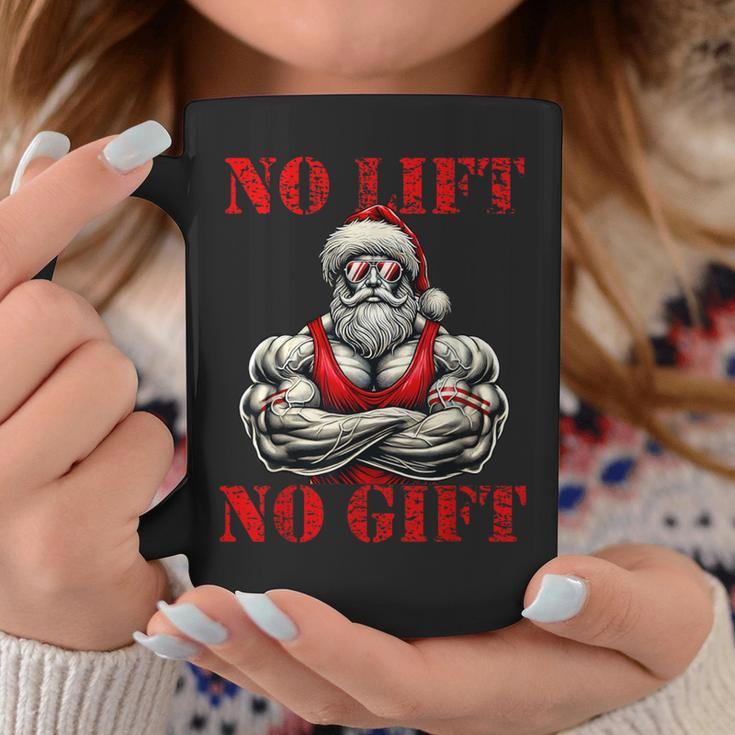 No Lift No Fitness Santa Muscle Christmas Tassen Lustige Geschenke