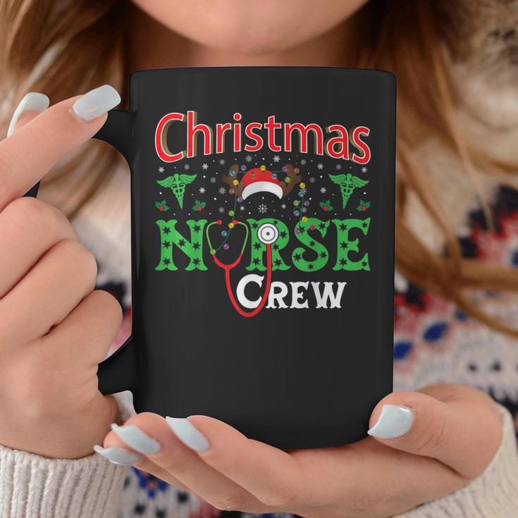 Nurse Christmas Reindeer Christmas Nurse Crew Tassen Lustige Geschenke