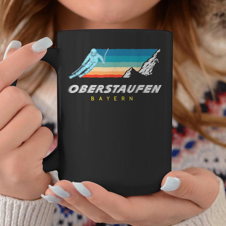 Oberstaufen Bayern Germany Retro 80S Ski Tassen Lustige Geschenke