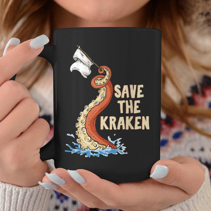 Octopus Save The Kraken Tassen Lustige Geschenke