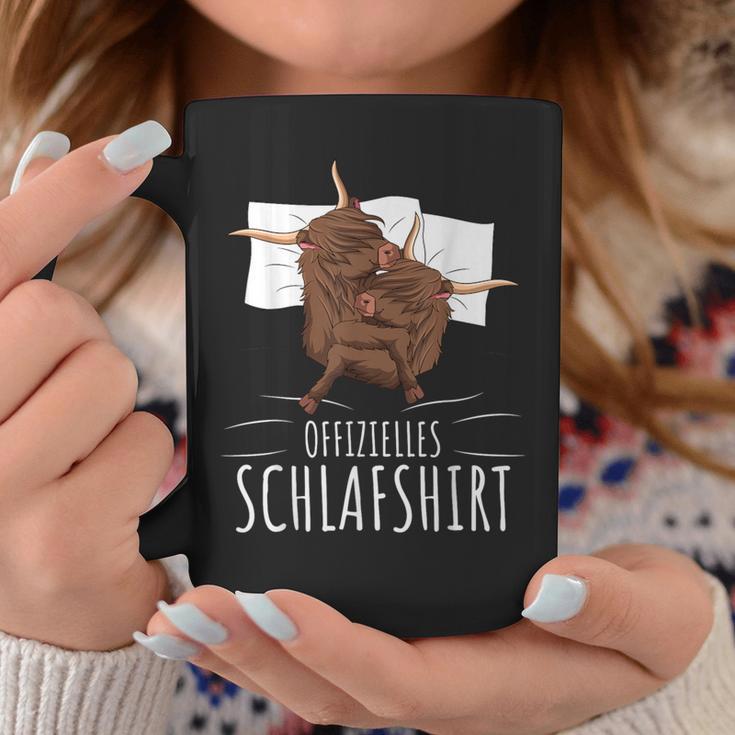 Official Scottish Highland Cow Sleep Tassen Lustige Geschenke