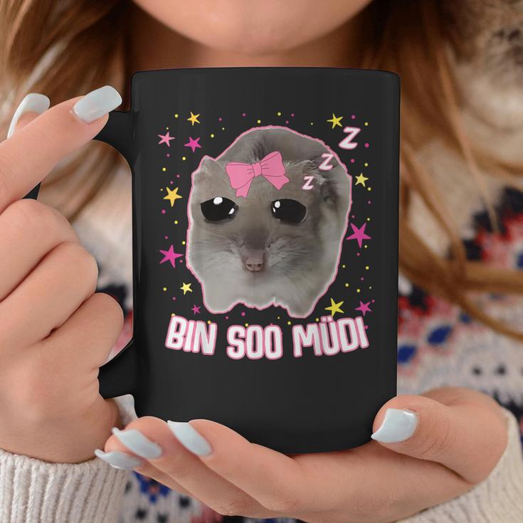 Offizielles Schlaf Sad Hamster Meme Bin So Müdi Schlaf Tassen Lustige Geschenke